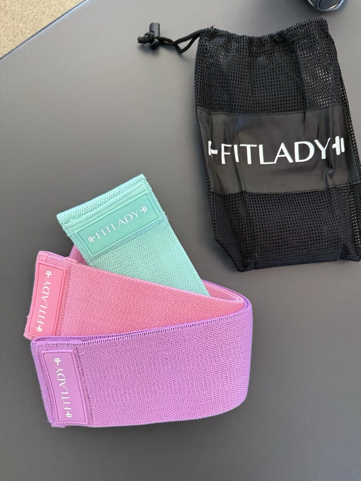 New! FitLady Booty Bands Lot Of 3 Resistance Band Pack