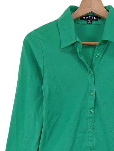 MOTEL Vestido de manga larga Mujeres Vestido Talla EU 40 verde look casual - Imagen 3 de 5