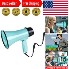 20W Megaphone Bullhorn, Built in Siren  240s Recording, 5.4" 8.6" Portable M...