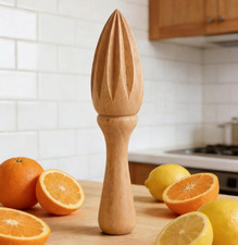 Wooden Lemon Reamer, Handheld Citrus Juicer