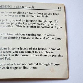 Tom & Jerry Manuale Istruzioni SOLO Nintendo NES Libretto 