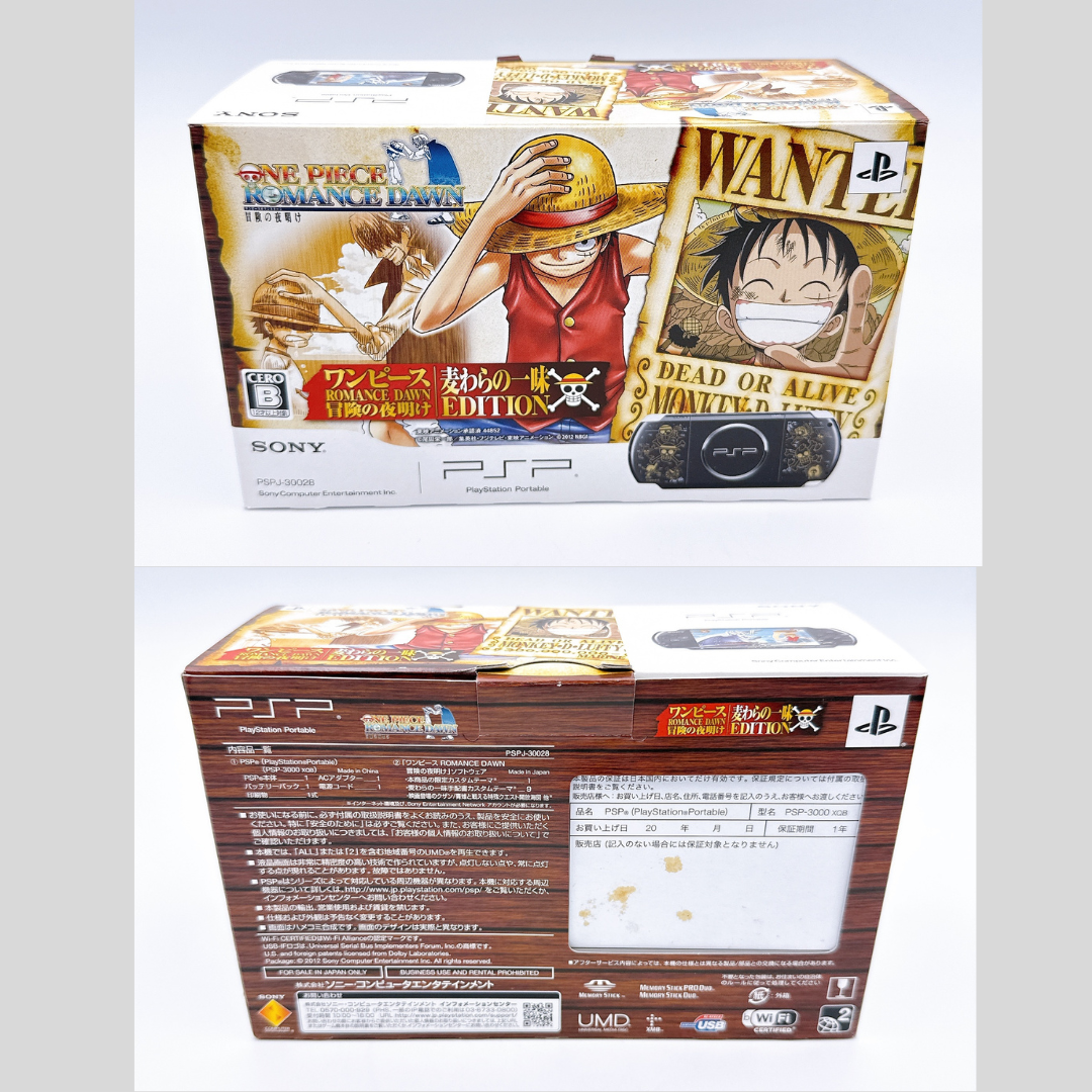 Sony PSP-3000 Console Black One Piece ROMANCE DAWN Limited w/etc