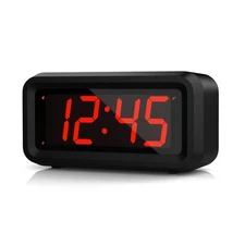 Alarm Clock, Led Digital Clock, Small Wall Clock, Battery Operated, Ad