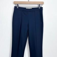 Diane Von Furstenberg Seamed Navy Skinny Pants
