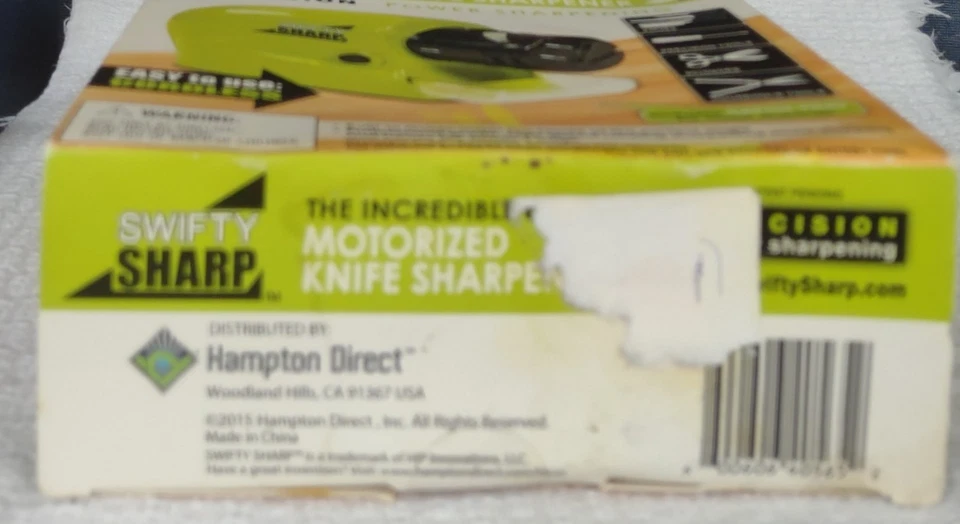Swifty Sharp~ CORDLESS MOTORIZED KNIFE SHARPENER Original Box ~ As Seen On TV - Image 2 of 4