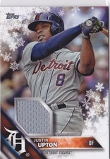 2016 Justin Upton Topps Holiday Mega Baseball Jersey #R-JU (A6231)