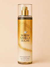 Bath  Body Works WARM VANILLA SUGAR Fine Fragrance Mist Spray Body Splash 8oz.