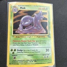 Muk 13/62 Fossil Holo Rare Unlimited 1999 English Wizards 70 HP 