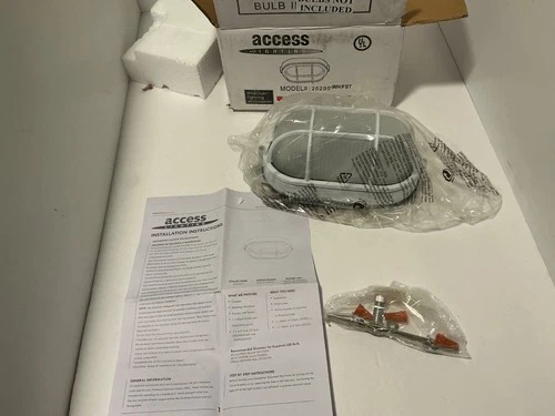 Access Lighting 20290-WH/FST  Nauticus Wet Loc 4.25" Bulkhead, White/Frosted - Picture 7 of 11