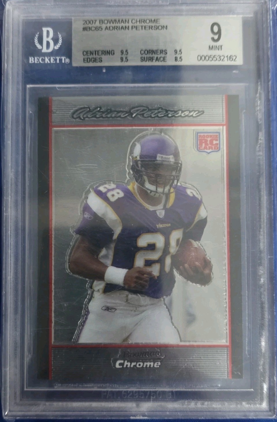 2007 Bowman Chrome - Adrian Peterson #BC65 (RC)