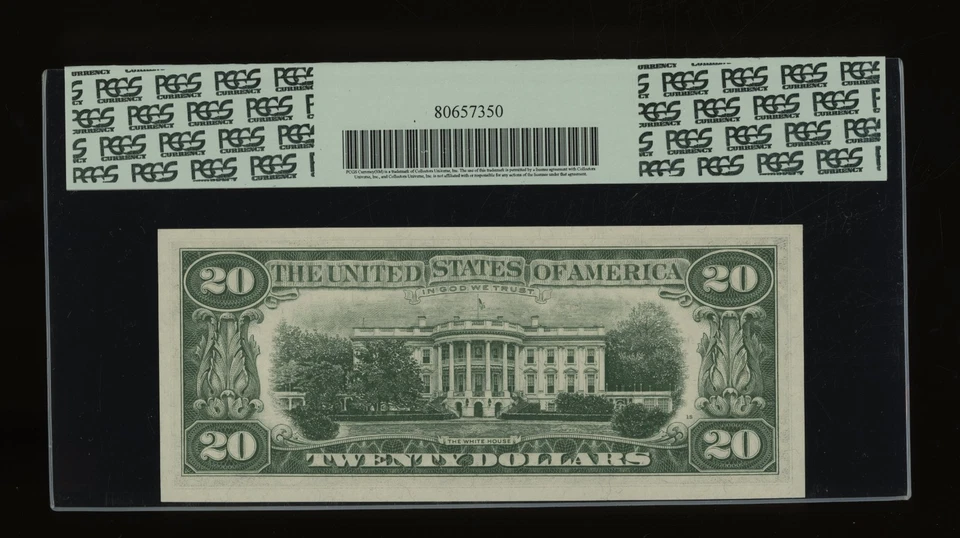 DBR 1963-A $20 FRN Cleveland Fr. 2066-D PCGS 64 PPQ Serial D38008344A - Image 2 of 2