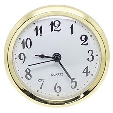 72mm Quartz Replacement Gold Bezel Clock Insert Arabic Numerals For 56-58mm Hole