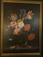 Vintage Blumenstillleben 20. Jahrhundert Gem�...