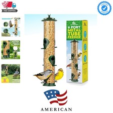 Bird Feeders for Outdoors Green Squirrel Proof Hanging Bird Feeder with Locki...