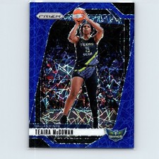 2024 Panini Prizm WNBA Teaira Mccowan #105 Blue Velocity Prizm Dallas Wings
