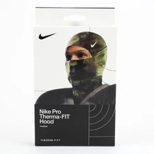 Nike Pro Therma-Fit Hyperwarm Hood Mens Ski Mask – Green Camo Adult Football