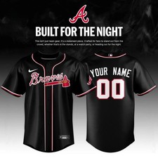 Braves Fashion Black Out 2026 Edition Custom Name Jersey