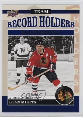2025-26 Chicago Blackhawks Centennial Windy City Blue 62/65 Stan Mikita HOF 0l6f