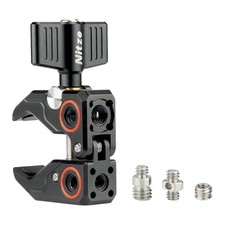 Camera Super Clamp with Screws Thread Adapters Crab Clamp for Tripods