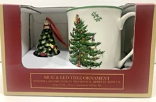 Spode Mug and LED tree ornament