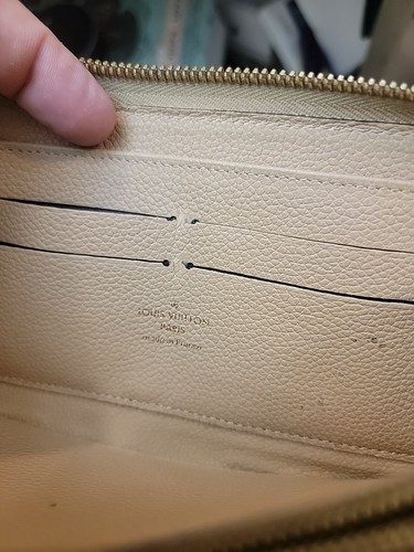 Auth LOUIS VUITTON SP3194 Monogram Empreinte Zippy Long Wallet Tourterelle LV - Picture 15 of 24