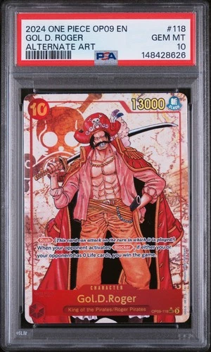 Gol D. Roger 118 PSA 10 One Piece Alternate Art