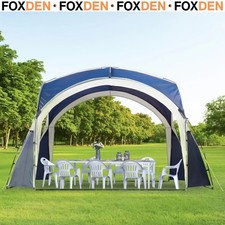 Gazebo Event Shelter Party Tent for Garden Grey/Blue Camping Canopy Gazebo