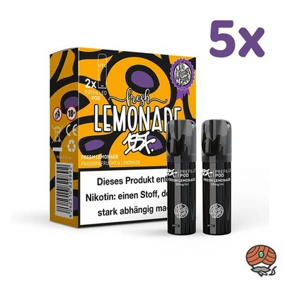 187 Strassenbande Pod FRESH LEMONADE 20mg/ml Nikotin, 5x *2 PODS*
