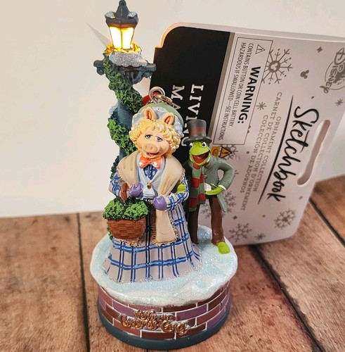 Disney Parks 2025 The Muppets Kermit Miss Piggy Light-Up Christmas Ornament NEW