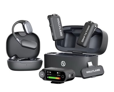 Lark MAX 2 Wireless Ultimate (2 TX+ 2RX+ OWS Earphones+ Charging Case) Black