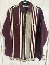 Wrangler Brushpopper Western Vintage shirt Size 17.5-35 Xl