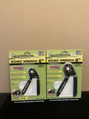 Loggerhead Tools 6'' and 8'' Bionic Wrench Set