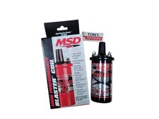 Msd Ignition Coil 8222 Blaster High Vibration Black 45000 Volts Canister Socket