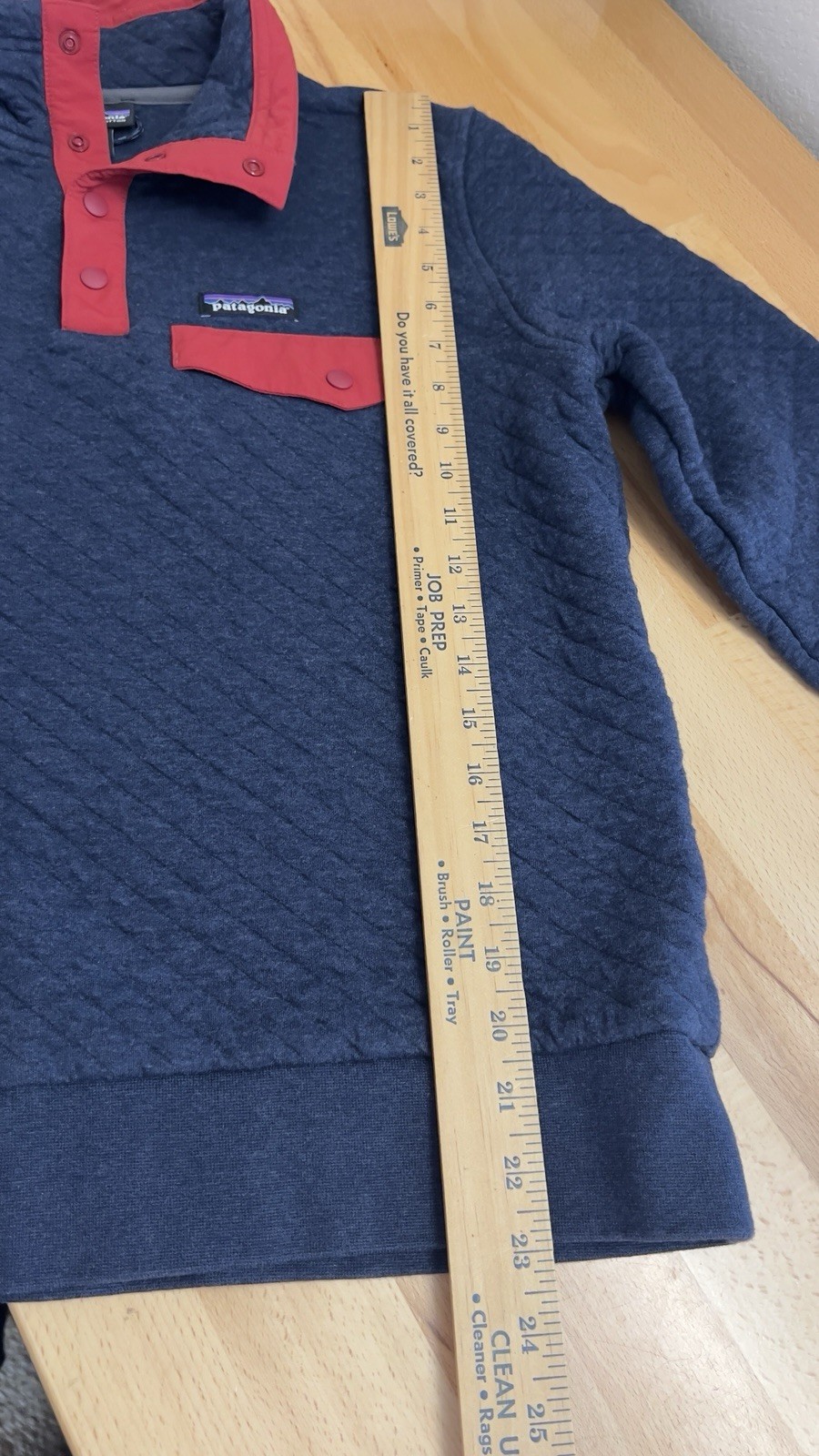 Patagonia Women's Organic Cotton Quilt Snap-T Pullover Navy/Magenta M Gorpcore thumbnail 12