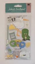Jolee's Bringing Baby Home Stork Carseat Diaper Bag Scrapbooking Stickers