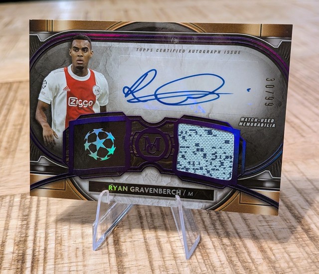 2021-22 Topps Museum Collection UCL Relics /99 Ryan Gravenberch #MAR-RG Auto...