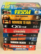 Jean-Claude Van Damme VHS Tapes Lot of 10 - Untested