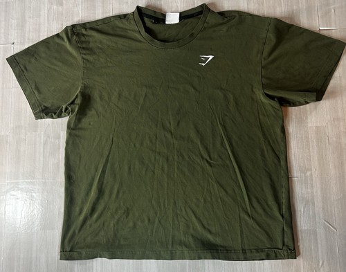 Gymshark Men’s Crew Necks Work Out Short Sleeve T Shirt. Size Large. Green.