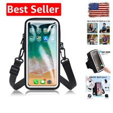 Dual-Pocket Armband for Phones - Slim Fit Crossbody Bag for Workouts and Hiking