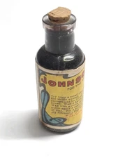 Johnson's Wood Dye No 129 SC Johnson & Son Racine WI 1920 Antique Sample Bottle