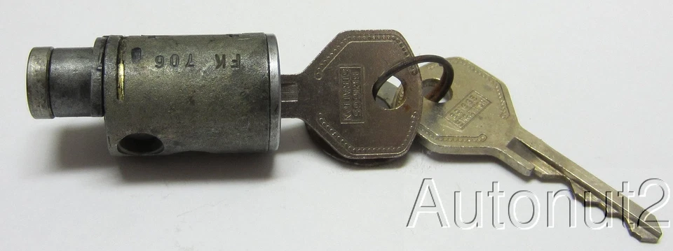 1939 1940 Mercury Ignition Lock cylinder with Briggs  Stratton keys NOS - Image 2 of 3