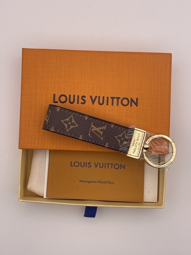 Louis Vuitton Dragonne Key Holder Monogram Brown – LV Keychain w/ Dust Bag