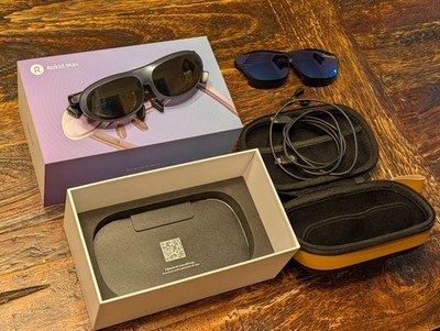 Rokid Max AR Glasses, Smart Glasses with 360'' Micro-OLED Virtual Theater