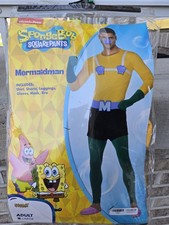 Spongebob Squarepants Mermaidman Halloween Costume Adult Large New