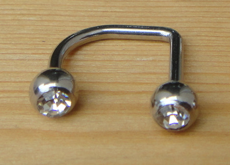 5-Pack 14g Dice Labrets/Monroe Lip Rings - Surgical Stainless Steel, Wholesale Lot, Body Jewelry For Lip Piercings