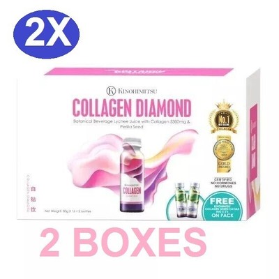 2X Kinohimitsu Collagen Diamond 5300mg ( 16's x 50ml ) +2 Free Green Caviar