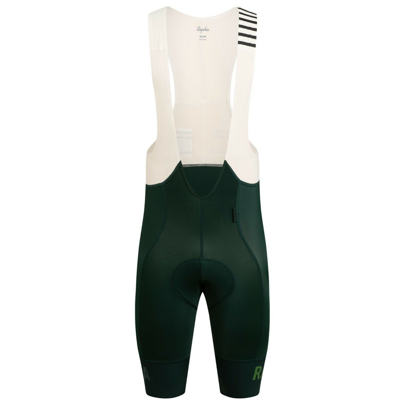 NEW Rapha Men's Pro Team Bib Shorts II L Cycling Long Leg Length Dark Green  Race