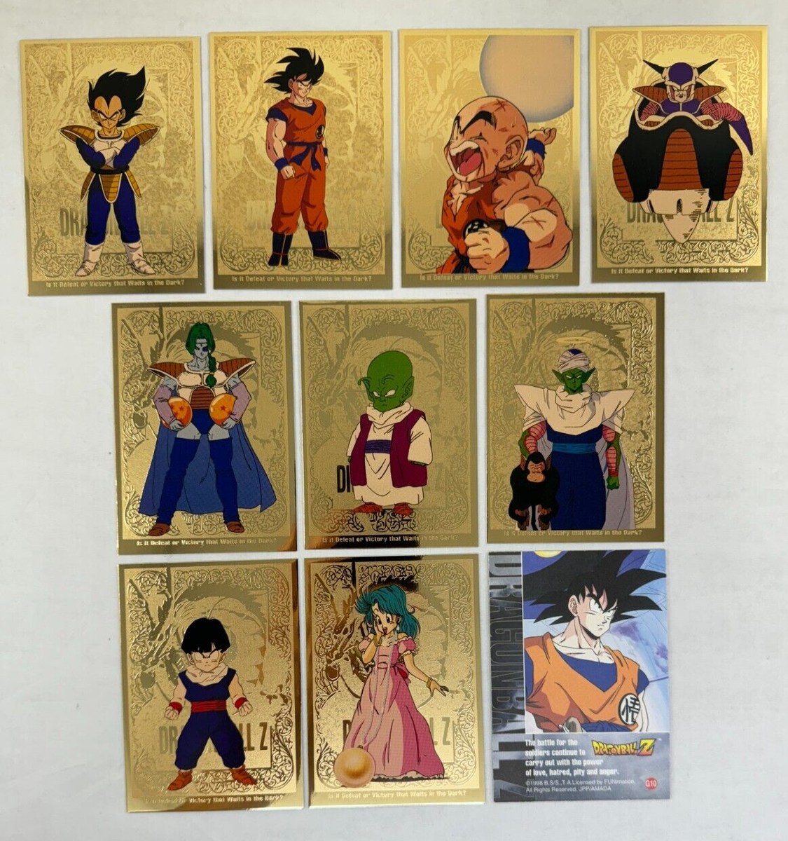 DRAGON BALL Z SERIES 2 JPP AMADA 1998 Complete 72 Card Set w/ GOLD