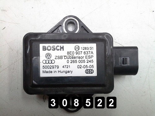 AUDI A8 STEUERGERÄT GIERRATE ESP MODUL 0265005245 8E0907637A ORIGINAL BJ 2005