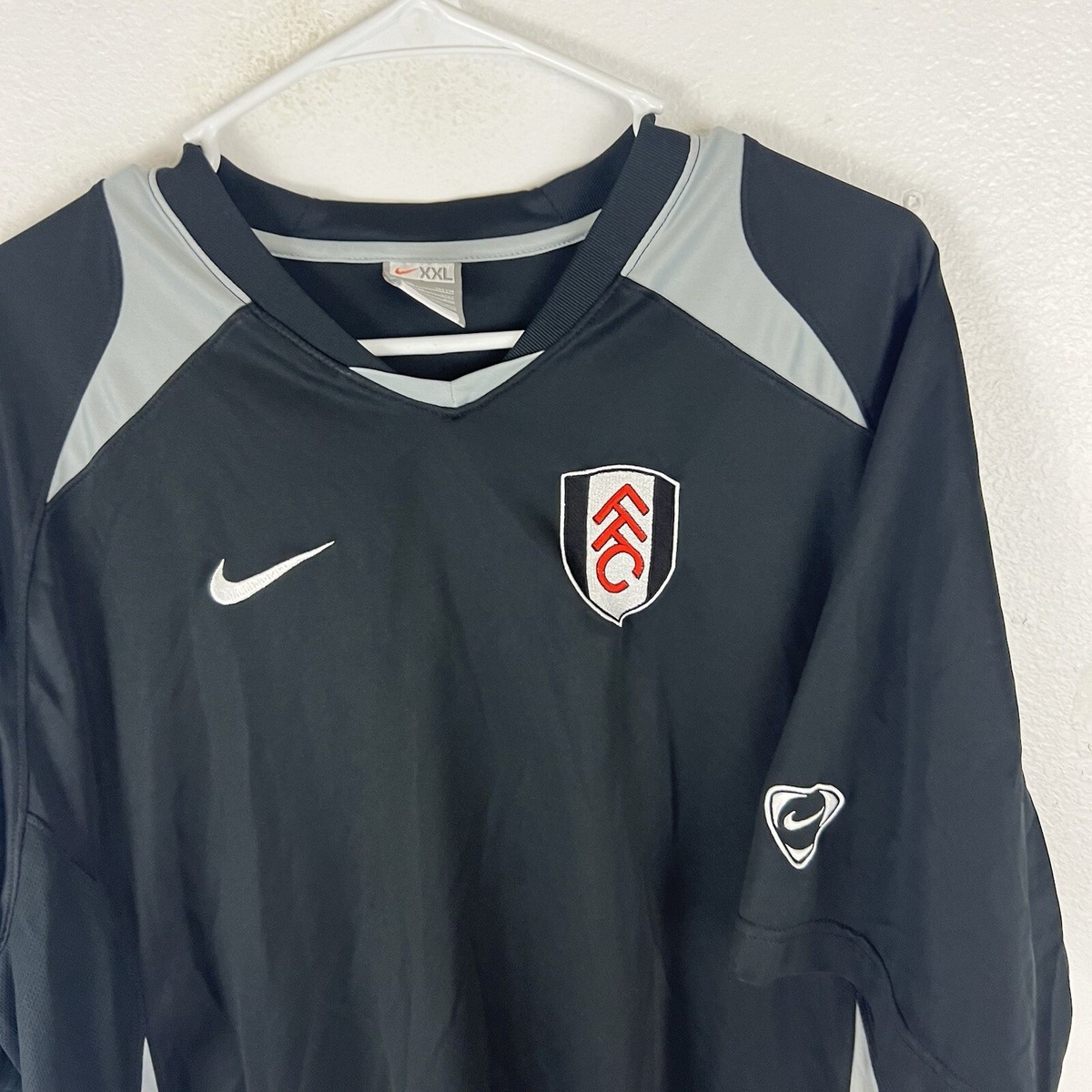 Fulham Football Shirt Mens 2XL Black Nike Training Vintage Jersey